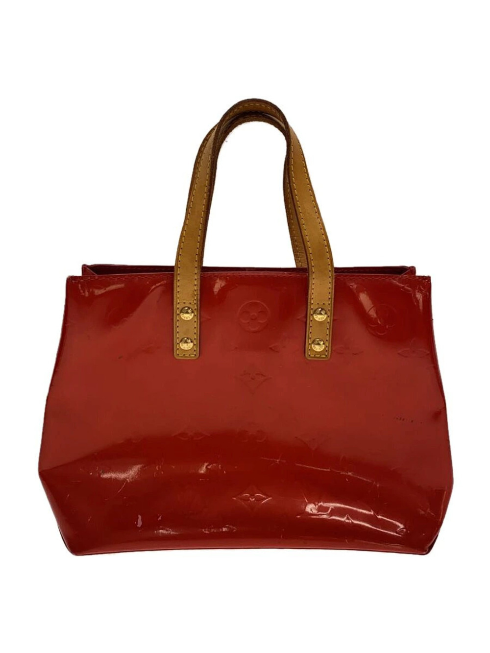 LOUIS VUITTON Lead Monogram Vernis Enamel RED